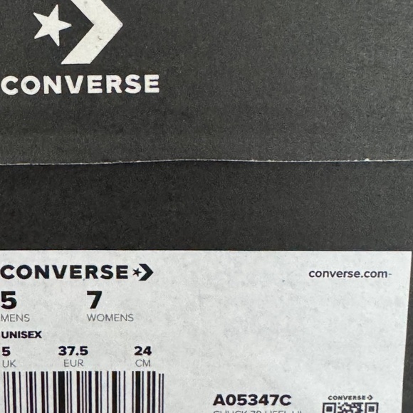 Converse Chuck Taylor High Top Heels size 7 - Picture 9 of 12